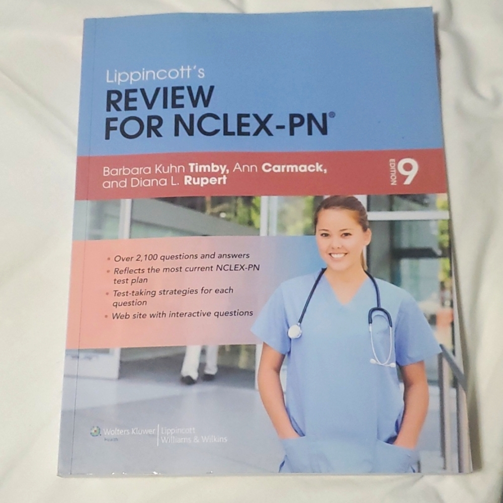 NCLEX-PN review book.